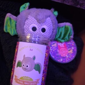 Scentsy Bitty Buddy Bat Plush — Gray with Green Wings